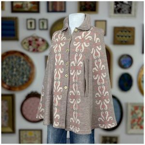 Anthro “Flowering Pompona Cape” by Madchen